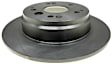18A1611A Rear Brake Disc, Plain Surface, Solid, 5 Lugs,, Advantage Series