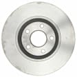 18A1659A Front, Driver or Passenger Side Brake Disc, Natural Finish, Plain Surface, Vented, 5 Lugs, 295.91 mm, FWD, Advantage Series