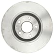 18A1659A Front, Driver or Passenger Side Brake Disc, Natural Finish, Plain Surface, Vented, 5 Lugs, 295.91 mm, FWD, Advantage Series