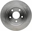 18A1675A Rear, Driver or Passenger Side Brake Disc, Natural Finish, Plain Surface, Solid, 5 Lugs, Advantage Series