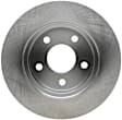 18A1675A Rear, Driver or Passenger Side Brake Disc, Natural Finish, Plain Surface, Solid, 5 Lugs, Advantage Series