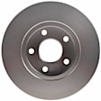 18A1687A Front, Driver or Passenger Side Brake Disc, Natural Finish, Plain Surface, Vented, 5 Lugs, 275.84 mm, Advantage Series