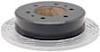 18A1777SD Rear Brake Disc, Slotted, Solid, OE Replacement Series