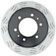 18A1777SD Rear Brake Disc, Slotted, Solid, OE Replacement Series