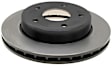 18A1801 Front, Driver or Passenger Side Brake Disc, Natural Finish, Plain Surface, DuraStop Series