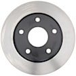 18A1801 Front, Driver or Passenger Side Brake Disc, Natural Finish, Plain Surface, DuraStop Series