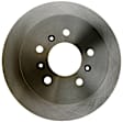 18A2321A Rear, Driver or Passenger Side Brake Disc, Natural Finish, Plain Surface, Solid, 5 Lugs, Advantage Series