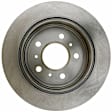 18A2321A Rear, Driver or Passenger Side Brake Disc, Natural Finish, Plain Surface, Solid, 5 Lugs, Advantage Series
