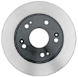 18A2331 Rear, Driver or Passenger Side Brake Disc, Natural Finish, Plain Surface, DuraStop Series