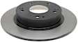18A2331 Rear, Driver or Passenger Side Brake Disc, Natural Finish, Plain Surface, DuraStop Series