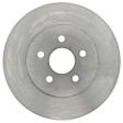 18A235A Rear, Driver or Passenger Side Brake Disc, Natural Finish, Plain Surface, OE Replacement Series