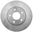 18A2413A Front, Driver or Passenger Side Brake Disc, Natural Finish, Plain Surface, Vented, 5 Lugs, FWD, Advantage Series