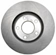 18A2413A Front, Driver or Passenger Side Brake Disc, Natural Finish, Plain Surface, Vented, 5 Lugs, FWD, Advantage Series