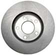 18A2413A Front, Driver or Passenger Side Brake Disc, Natural Finish, Plain Surface, Vented, 5 Lugs, FWD, Advantage Series
