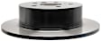 18A2422AC Rear, Driver or Passenger Side Brake Disc, Natural Finish, Plain Surface, Advantage Series