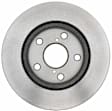 18A2450 Front, Driver or Passenger Side Brake Disc, Natural Finish, Plain Surface, Vented, 274.83 mm, DuraStop Series
