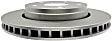 18A2464AC Front, Driver or Passenger Side Brake Disc, Natural Finish, Plain Surface, Advantage Series