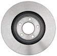 18A2473 Front, Driver or Passenger Side Brake Disc, Natural Finish, Plain Surface, Vented, 319.79 mm, DuraStop Series