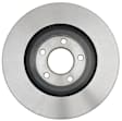 18A2473 Front, Driver or Passenger Side Brake Disc, Natural Finish, Plain Surface, Vented, 319.79 mm, DuraStop Series