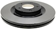 18A2473 Front, Driver or Passenger Side Brake Disc, Natural Finish, Plain Surface, Vented, 319.79 mm, DuraStop Series