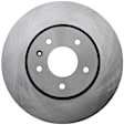 18A2475A Front, Driver or Passenger Side Brake Disc, Natural Finish, Plain Surface, Vented, 5 Lugs, Advantage Series