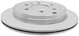 18A2543AC Rear, Driver or Passenger Side Brake Disc, Plain Surface, Advantage Series
