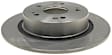 18A2546AC Rear, Driver or Passenger Side Brake Disc, Natural Finish, Plain Surface, Advantage Series