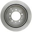 18A2572A Rear, Driver or Passenger Side Brake Disc, Natural Finish, Plain Surface, OE Replacement Series