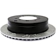18A2572SD Rear, Driver or Passenger Side Brake Disc, Slotted, 5 Lugs, Performance Series