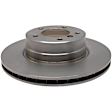 18A2602A Front, Driver or Passenger Side Brake Disc, Plain Surface, 5 Lugs,, Advantage Series