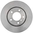 18A2602A Front, Driver or Passenger Side Brake Disc, Plain Surface, 5 Lugs,, Advantage Series