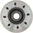 18A2614A Front, Driver or Passenger Side Brake Disc, Plain Surface, 8 Lugs, RWD