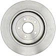 18A2629 Rear, Driver or Passenger Side Brake Disc, Natural Finish, Plain Surface, 330.2 mm, DuraStop Series