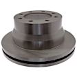 18A2630A Rear, Driver or Passenger Side Brake Disc, Plain Surface, 8 Lugs, Silver Series