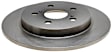 18A2635AC Rear, Driver or Passenger Side Brake Disc, Plain Surface, 5 Lugs, 259.08 mm, FWD, Silver Series