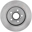 18A2635AC Rear, Driver or Passenger Side Brake Disc, Plain Surface, 5 Lugs, 259.08 mm, FWD, Silver Series