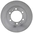 18A2650A Front, Driver or Passenger Side Brake Disc, Natural Finish, Plain Surface, 6 Lugs, Advantage Series