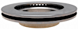 18A2650A Front, Driver or Passenger Side Brake Disc, Natural Finish, Plain Surface, 6 Lugs, Advantage Series