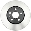 18A2653A Front, Driver or Passenger Side Brake Disc, Natural Finish, Plain Surface, 314.96 mm, Advantage Series
