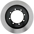18A2654 Rear, Driver or Passenger Side Brake Disc, Natural Finish, Plain Surface, DuraStop Series