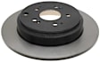 18A2688A Rear, Driver or Passenger Side Brake Disc, Plain Surface,, OE Replacement Series