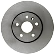 18A2719A Front, Driver or Passenger Side Brake Disc, Natural Finish, Plain Surface, Vented, 5 Lugs, Advantage Series