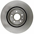 18A2724A Front, Driver or Passenger Side Brake Disc, Natural Finish, Plain Surface, 325.12 mm, Advantage Series