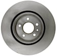 18A2724A Front, Driver or Passenger Side Brake Disc, Natural Finish, Plain Surface, 325.12 mm, Advantage Series