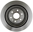 18A2725 Rear, Driver or Passenger Side Brake Disc, Natural Finish, Plain Surface, Vented, 6 Lugs, 314.96 mm, Professional Series