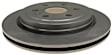 18A2725A Rear Brake Disc, Plain Surface, Vented, 6 Lugs,, Advantage Series