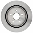 18A2727 Rear, Driver or Passenger Side Brake Disc, Black, Plain Surface, Solid, 5 Lugs, Professional Series