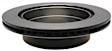 18A2727 Rear, Driver or Passenger Side Brake Disc, Black, Plain Surface, Solid, 5 Lugs, Professional Series