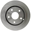 18A2727A Rear, Driver or Passenger Side Brake Disc, Natural Finish, Plain Surface, Solid, 5 Lugs, Advantage Series