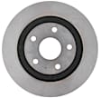 18A2792A Rear, Driver or Passenger Side Brake Disc, Plain Surface, Solid, 5 Lugs, Advantage Series
